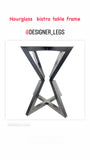 Hourglass Bistro / Pub / Restaurant Table Frame - Centre Piece - 710mm high x 600mm wide.