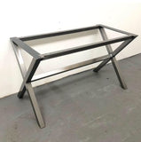 X leg table frame - 71cm high x various lengths